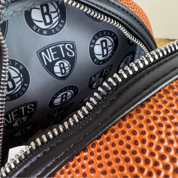 Loungefly | NBA Brooklyn Nets Basketball Logo Mini Backpack - Picture 9 of 9